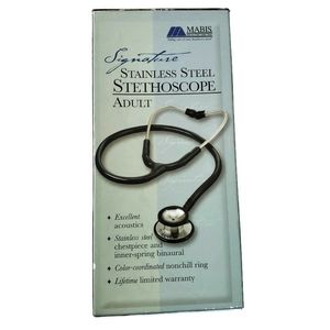 Mabis Signature Stainless Steel Adult Stethoscope